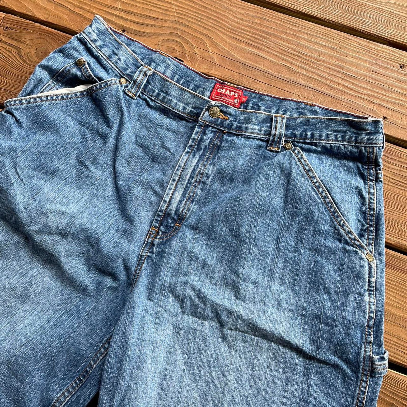 Chaps Vintage Baggy Chaps Denim Jorts Size US 36 / EU 52 - 6 Thumbnail