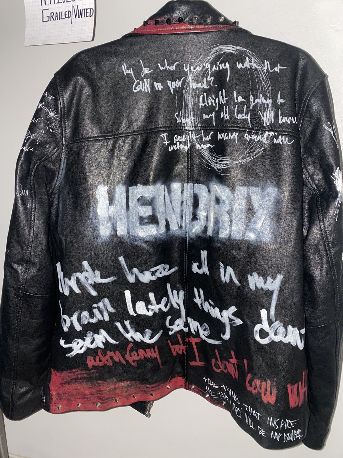 Other HENDRIX LEATHER JACKET (Aito Studios) (Custommade) Size US XXL / EU 58 / 5 - 3 Thumbnail
