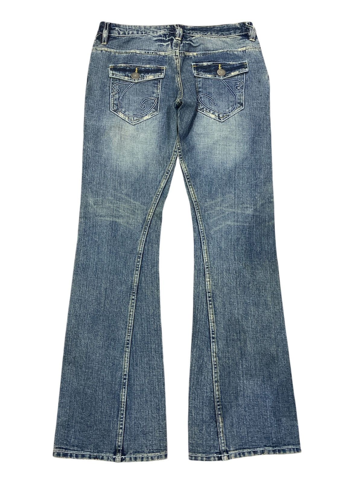 Japanese Brand Vintage Gasva Studded pocket Flare Pants Size US 32 / EU 48 - 7 Thumbnail