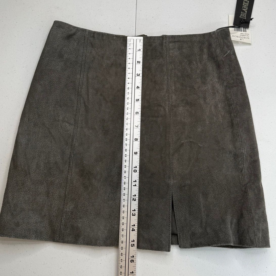 BLANKNYC NWT Blank NYC Road Trip Mini Skirt Suede Front Slit Zip Size 25" / US 0 / IT 36 - 8 Thumbnail