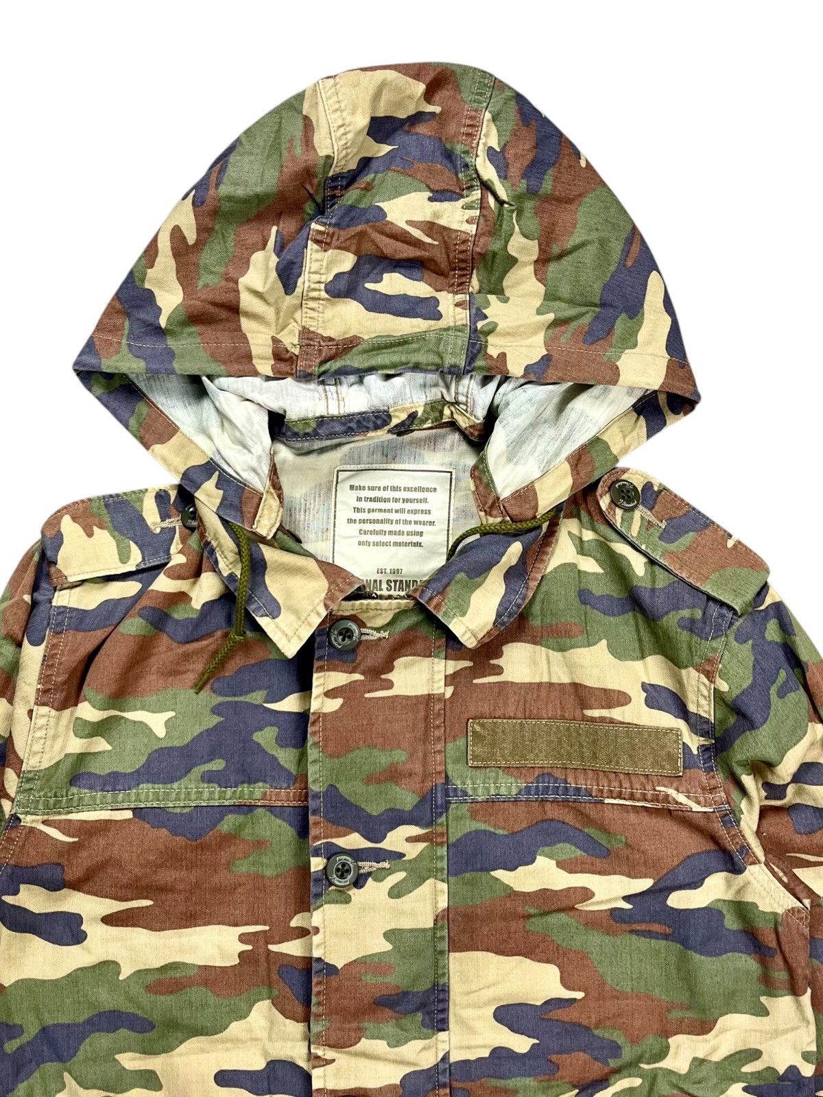 20471120 2000s Journal Standard - Infantry Hooded Camo Jacket Size US M / EU 48-50 / 2 - 5 Thumbnail