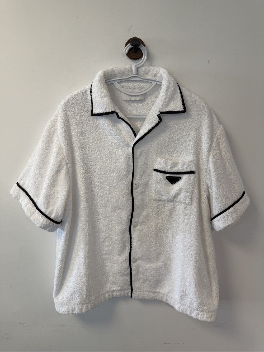 Prada Prada Terry Cloth Logo Shirt Size XL Size US XL / EU 56 / 4 - 1 Thumbnail