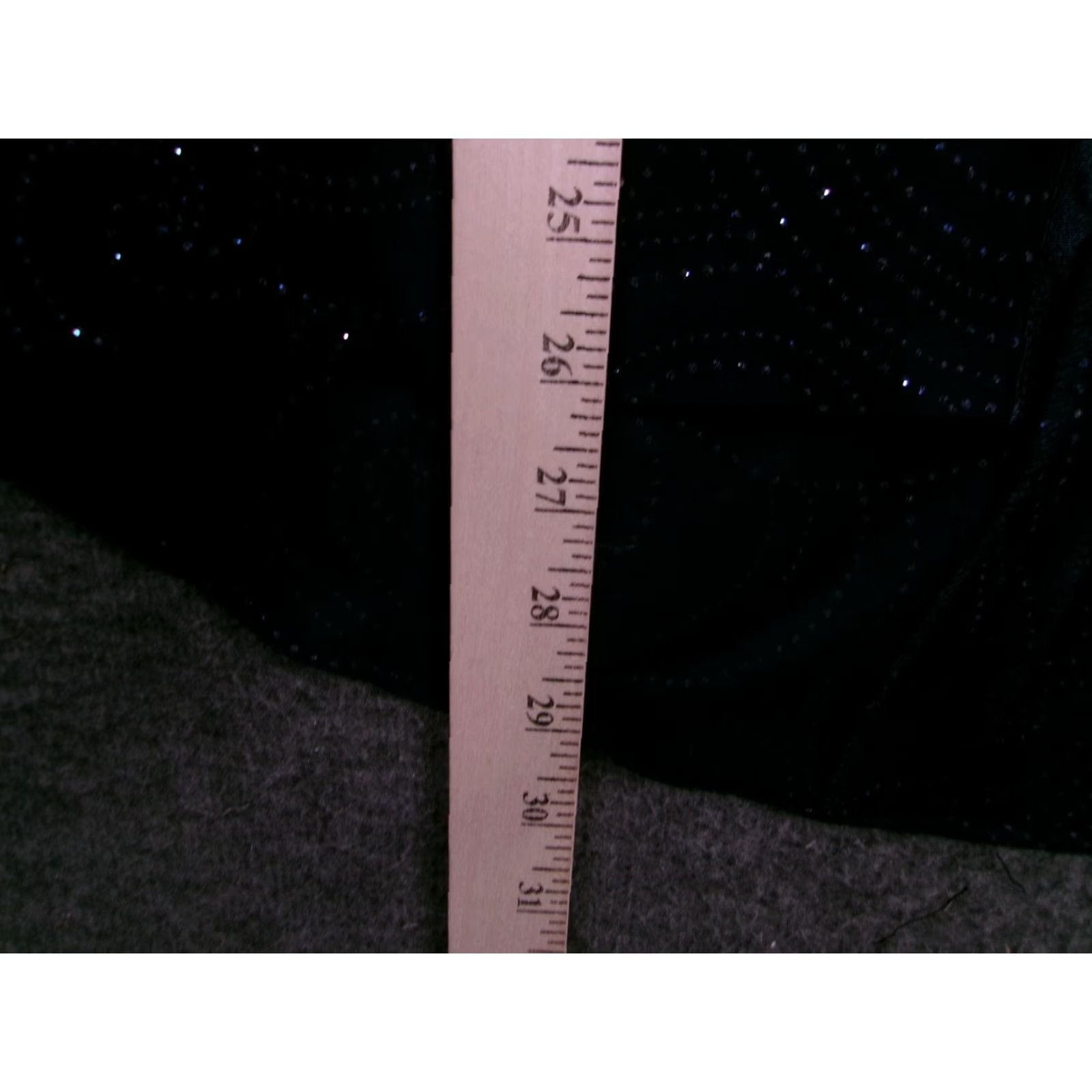 Vintage RM Richards Jacket Womens 20W Navy Sequin Swirl Evening Open Front Brooch Clasp Size 3XL / US 20-22 - 6 Thumbnail