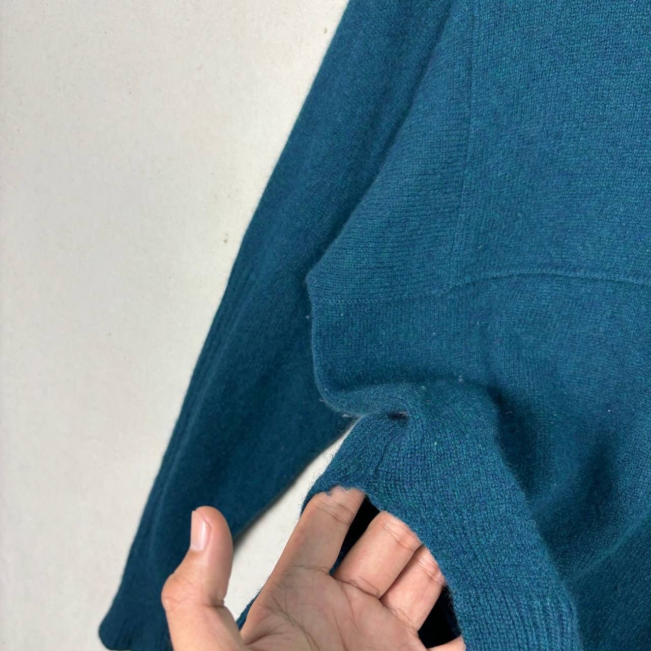 Zucca ZUCCA Knit Sweater M Teal 100% Wool Japanese Designer Size US M / EU 48-50 / 2 - 6 Thumbnail