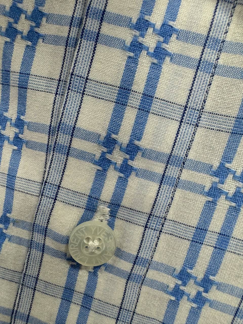 Yves Saint Laurent Vintage YSL Yves Saint Laurent Shirt Button Up Size US XL / EU 56 / 4 - 4 Thumbnail