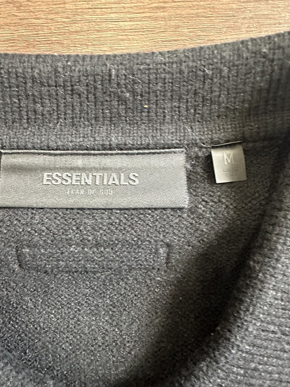 Fear of God Fear of God Essentials Jet Black Knit Polo Size US M / EU 48-50 / 2 - 3 Thumbnail