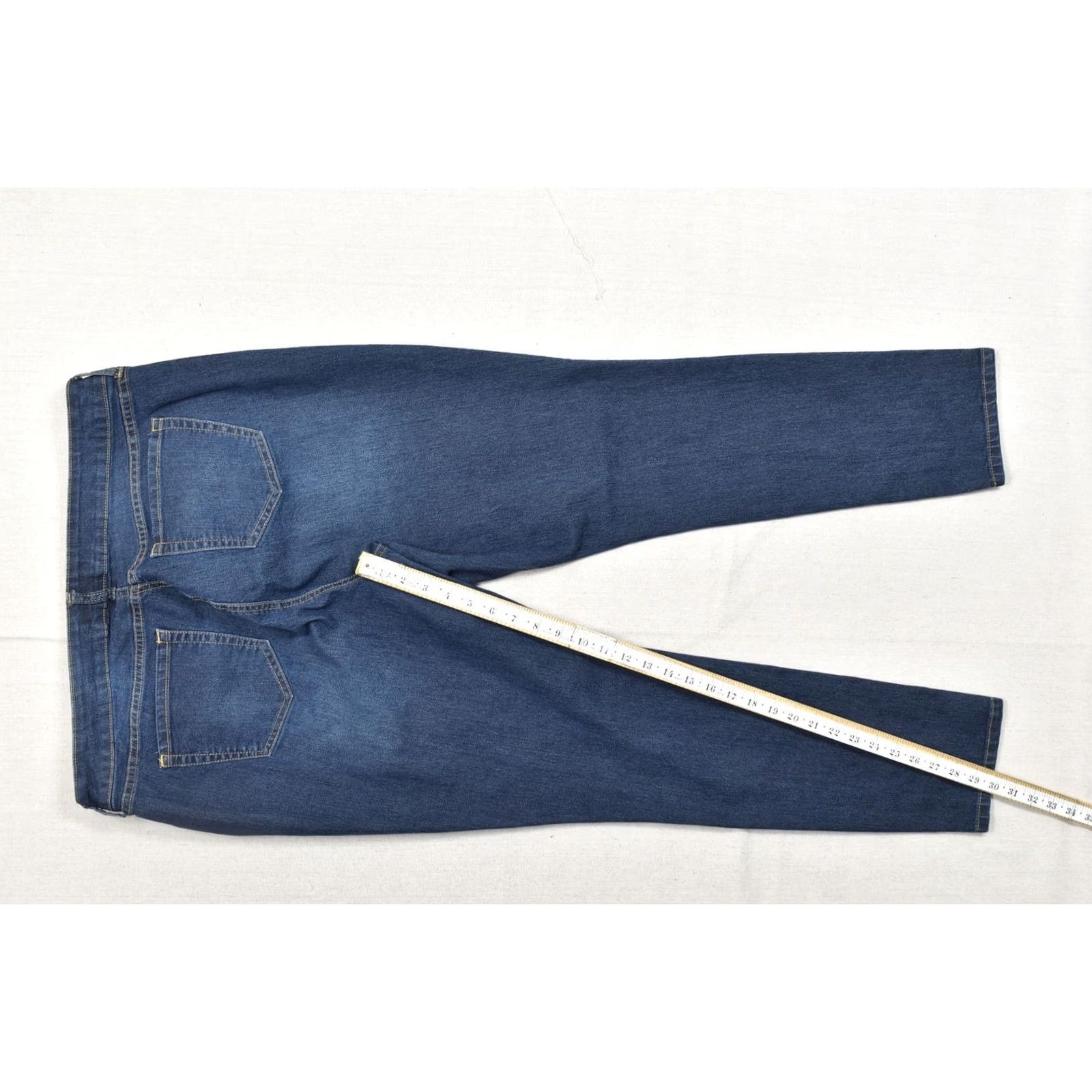 Torrid Torrid Denim Jeans Women 16R Dark Wash Slim Skinny Stretch 5-Pocket Button Blue Cotton Blend Regular Size Type Regular Pants Womens Size 38" / US 16 / IT 52 - 3 Thumbnail
