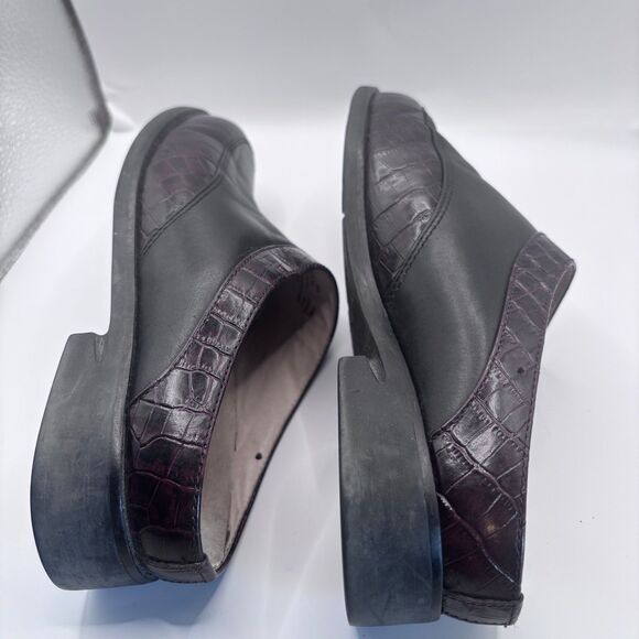 Ariat Ariat Apron-Toe Mules Women 7B Black & Brown Leather Slide Size US 7 / IT 37 - 6 Thumbnail