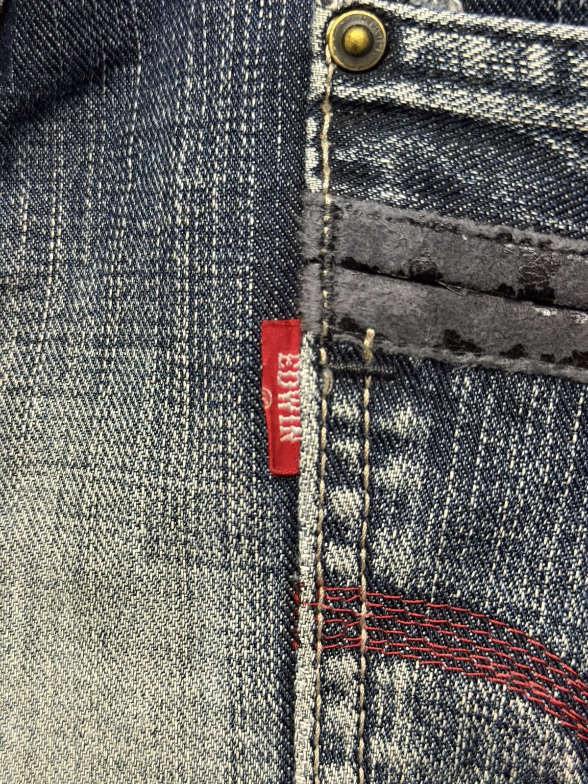 Edwin Vintage Edwin 503 Edge Of Blue Jeans Japan Denim | W35 Size US 35 - 12 Thumbnail