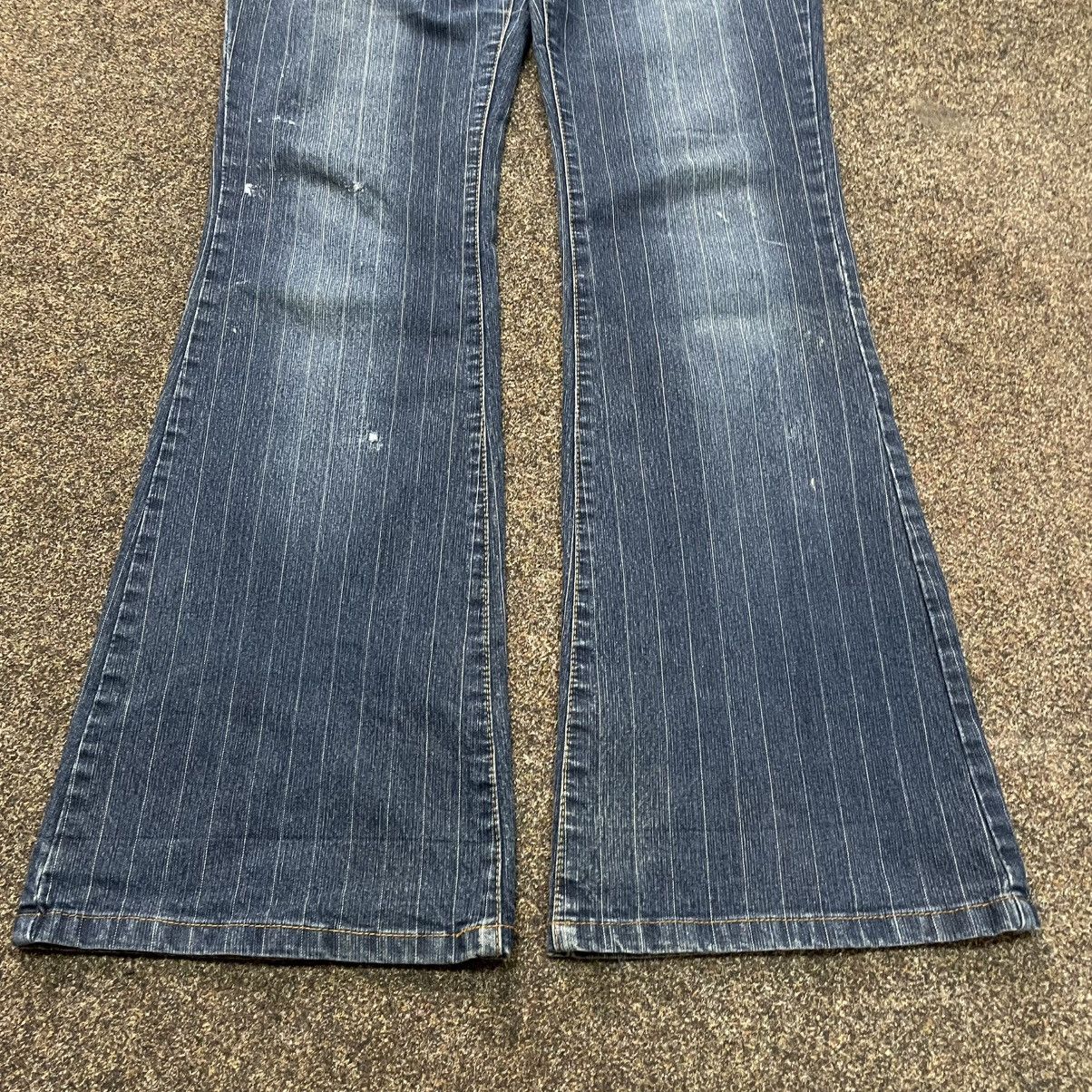 Vintage Y2K Vintage Flared Bootcut Jeans Sun Faded Distressed Skate Size 32" / US 10 / IT 46 - 4 Thumbnail