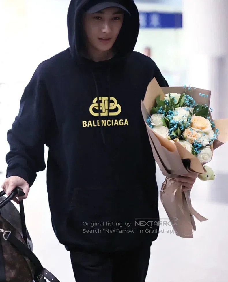 Balenciaga Balenciaga Double B-lock classic printed hoodie hooded pul Size US XS / EU 42 / 0 - 7 Thumbnail