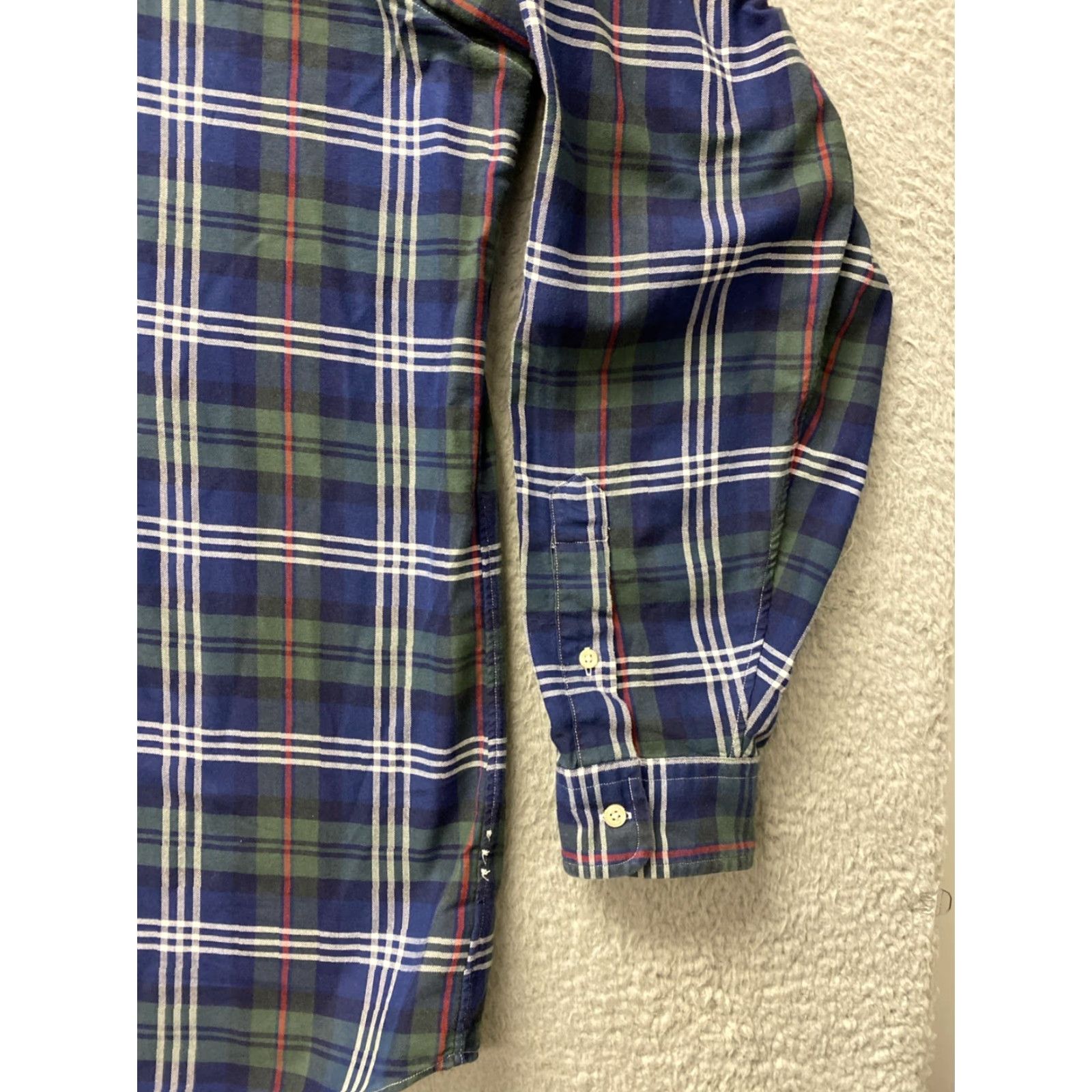 Ralph Lauren Polo Ralph Lauren Button-Down Shirt Mens XXLT 2XLT Classic Green Long Sleeve Embroidered Pony Logo Plaid Cotton Casual All Seasons Size US XXL / EU 58 / 5 - 3 Thumbnail