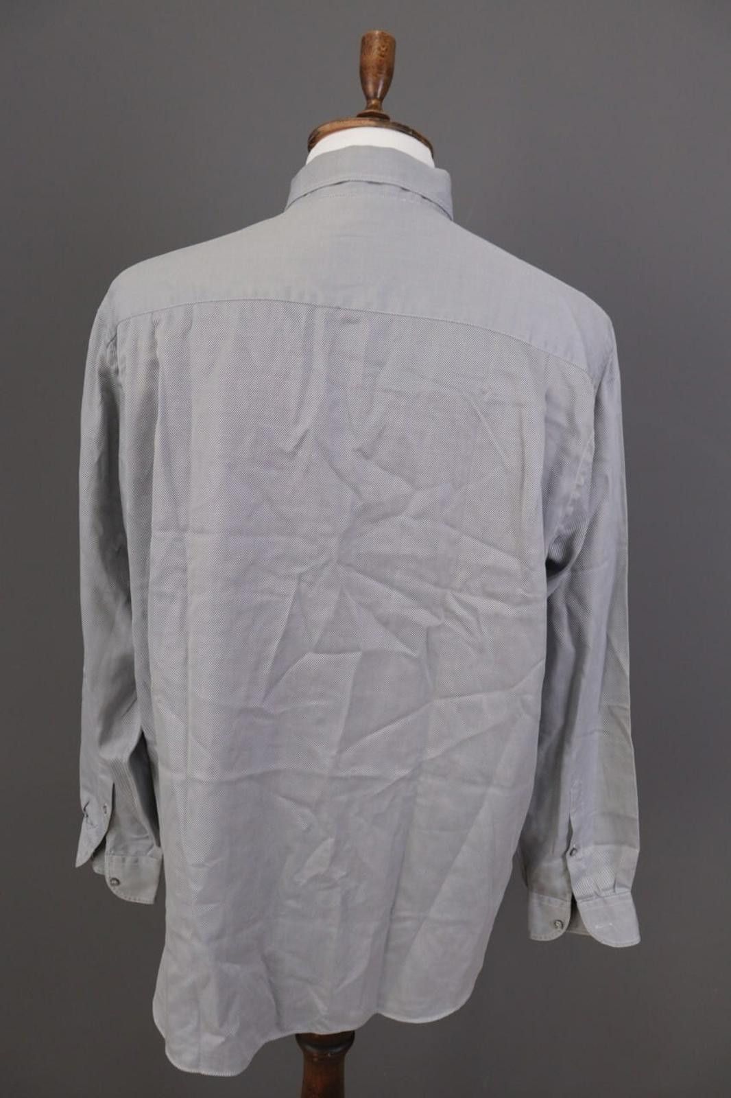 Giorgio Armani Giorgio Armani Le Collezioni Gray Shirt Size 43 / 17 Size US M / EU 48-50 / 2 - 7 Thumbnail