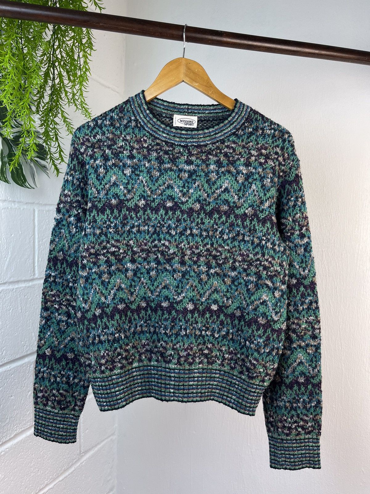 image of Missoni Sport Knitwear in Turqouise, Men's (Size Small)