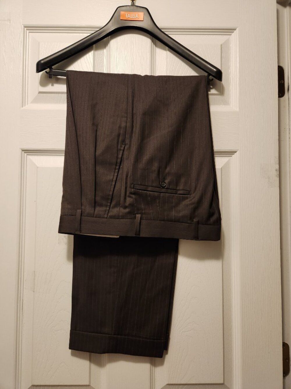 Pronto Uomo pronto uomo men's brown 100%wool 2 PC suit size: 40R Size 40R - 6 Thumbnail