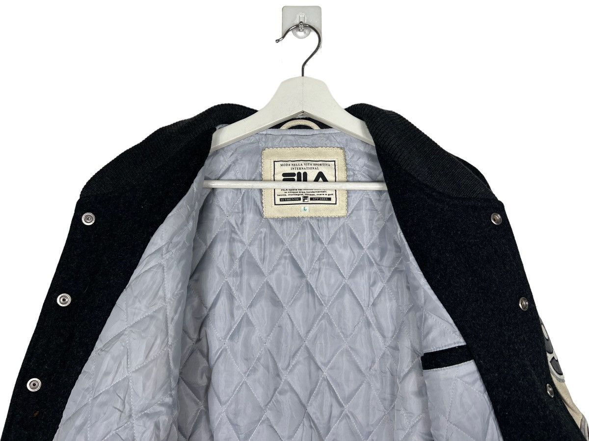 Fila 🔥 VINTAGE FILA STADIUM VARSITY BOMBER JACKET Size US L / EU 52-54 / 3 - 12 Thumbnail