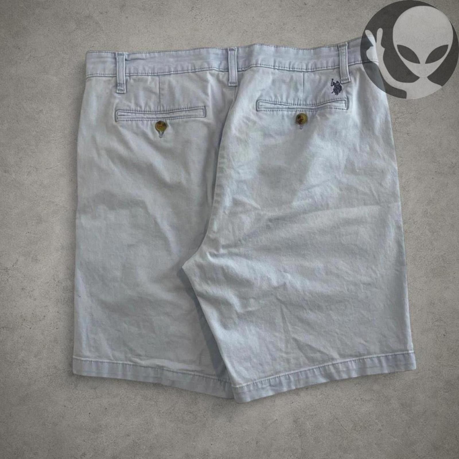 U.S. Polo Assn. U.S. Polo Assn. Men's Chino Shorts 34 Light Blue Casual Size US 34 / EU 50 - 4 Thumbnail
