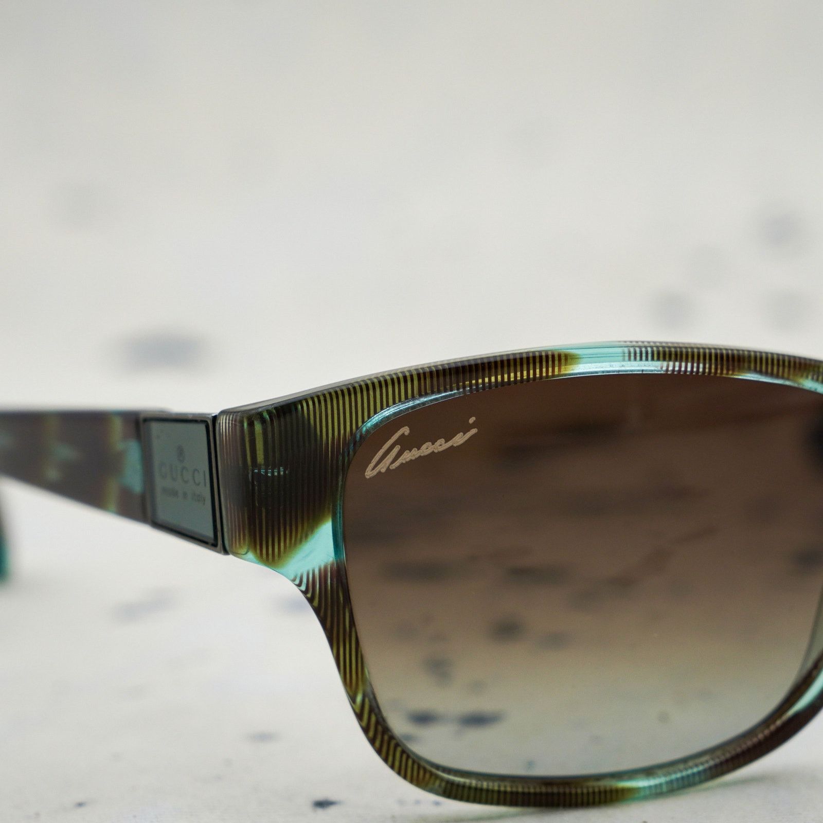 Gucci Vintage gucci gg 3208 logo brown gradient square sunglasses Size ONE SIZE - 5 Thumbnail