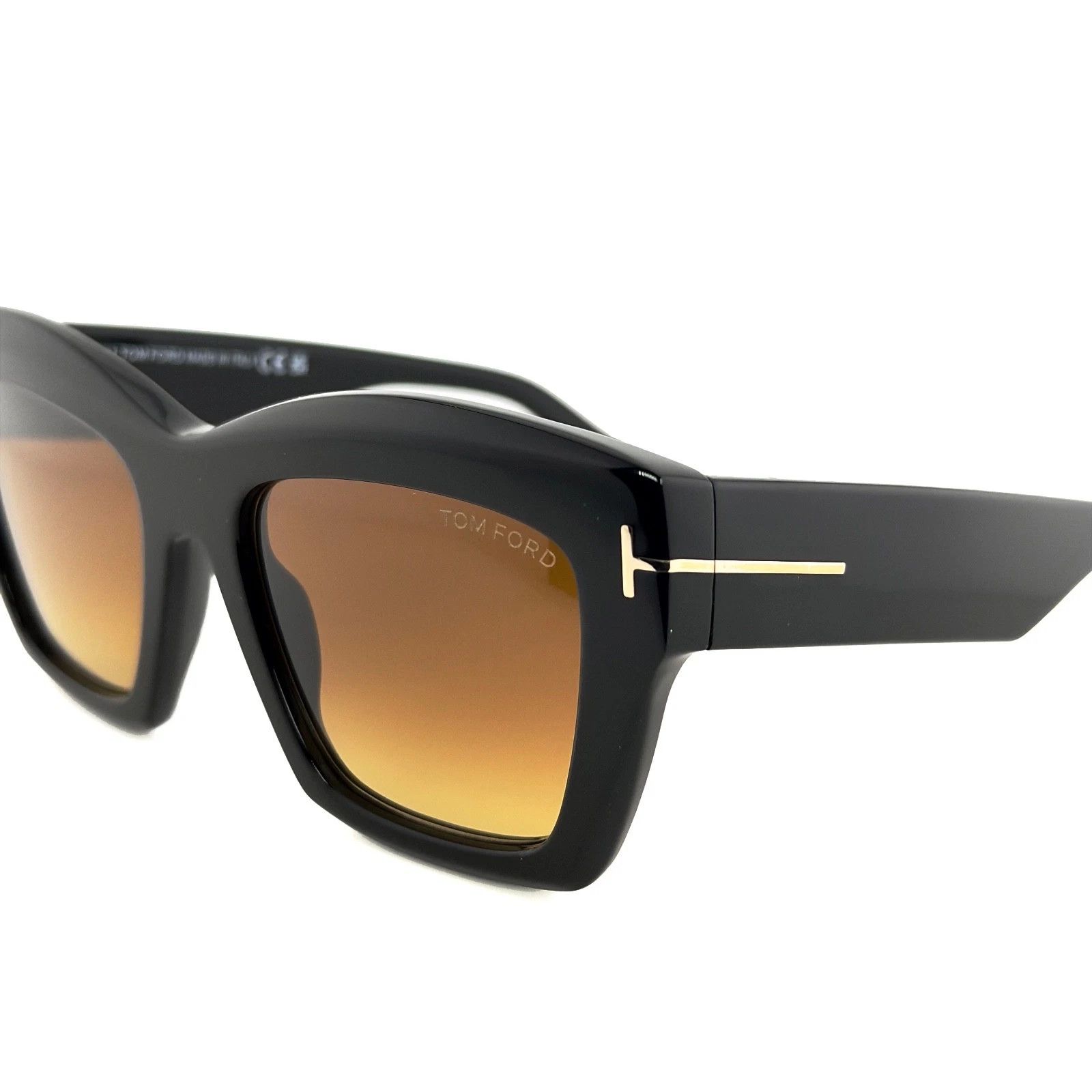 Tom Ford TOM FORD LUNA FT1191 01F Black Brown Sunglass 1191 TF1191 Size ONE SIZE - 8 Thumbnail