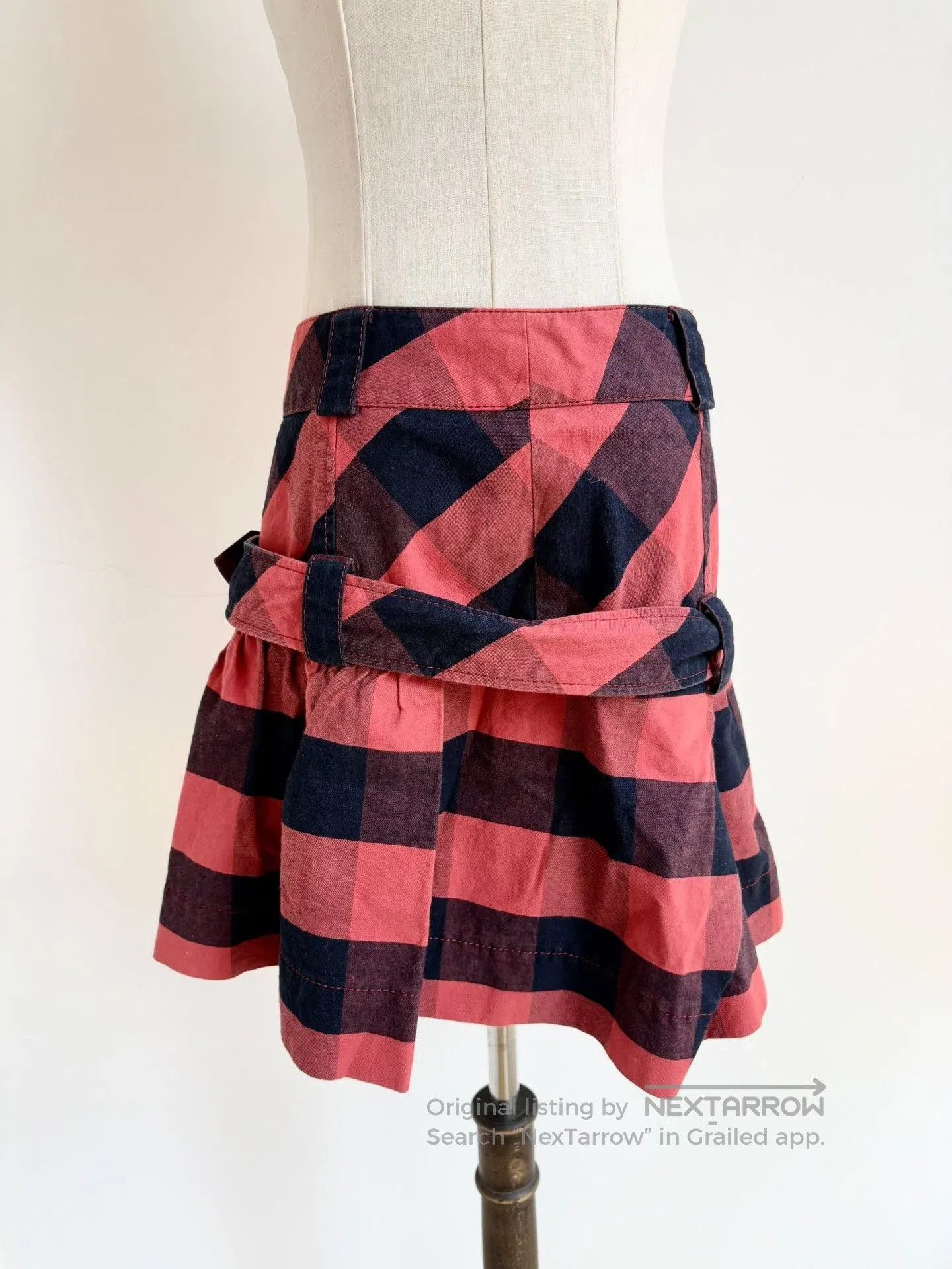 Vivienne Westwood Vivienne Westwood Vintage Red Plaid Buckle Skirt. Size 22" - 3 Thumbnail