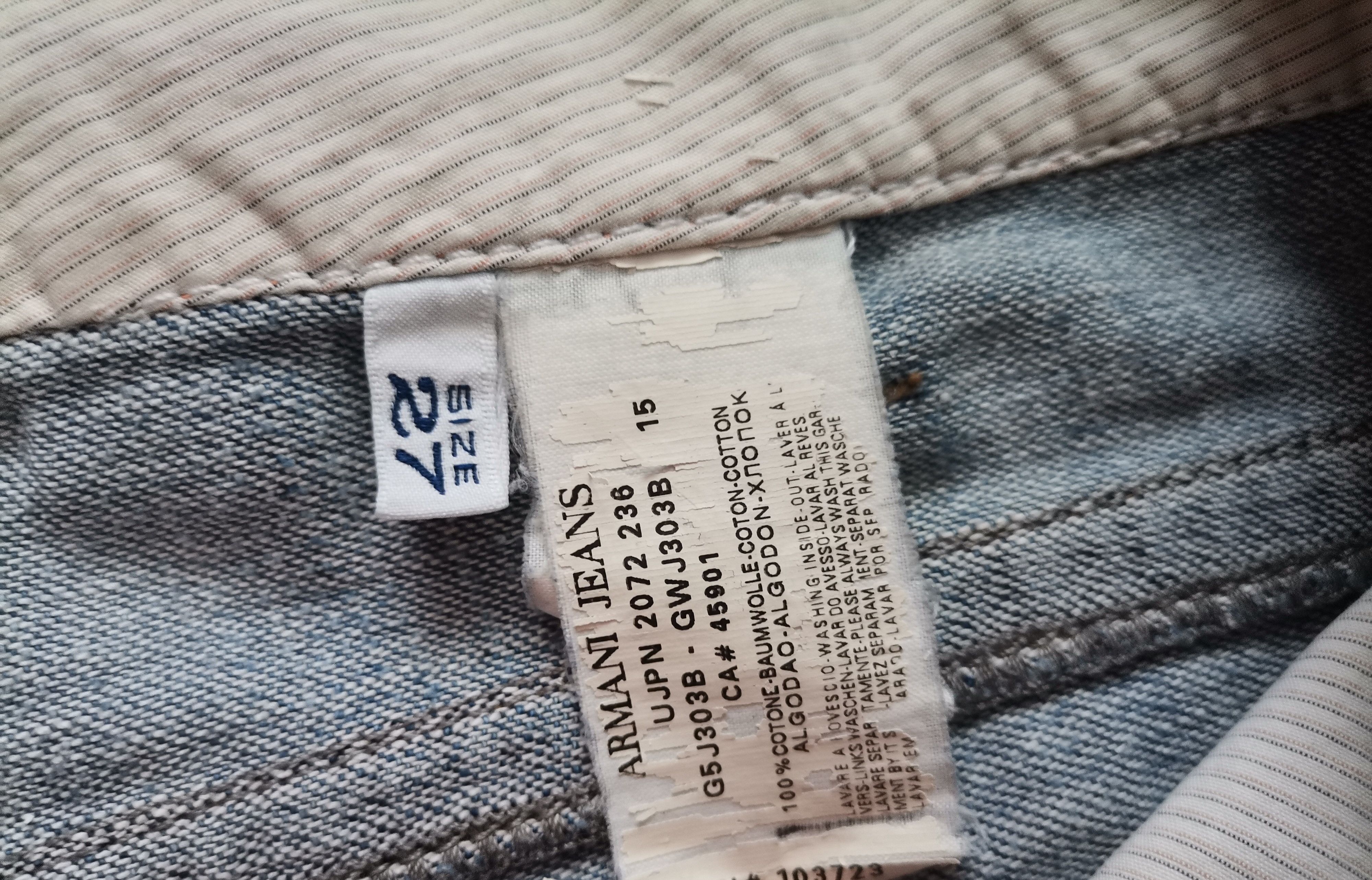 Armani Vintage Armani Jeans Women's Jeans Size 29" - 3 Thumbnail