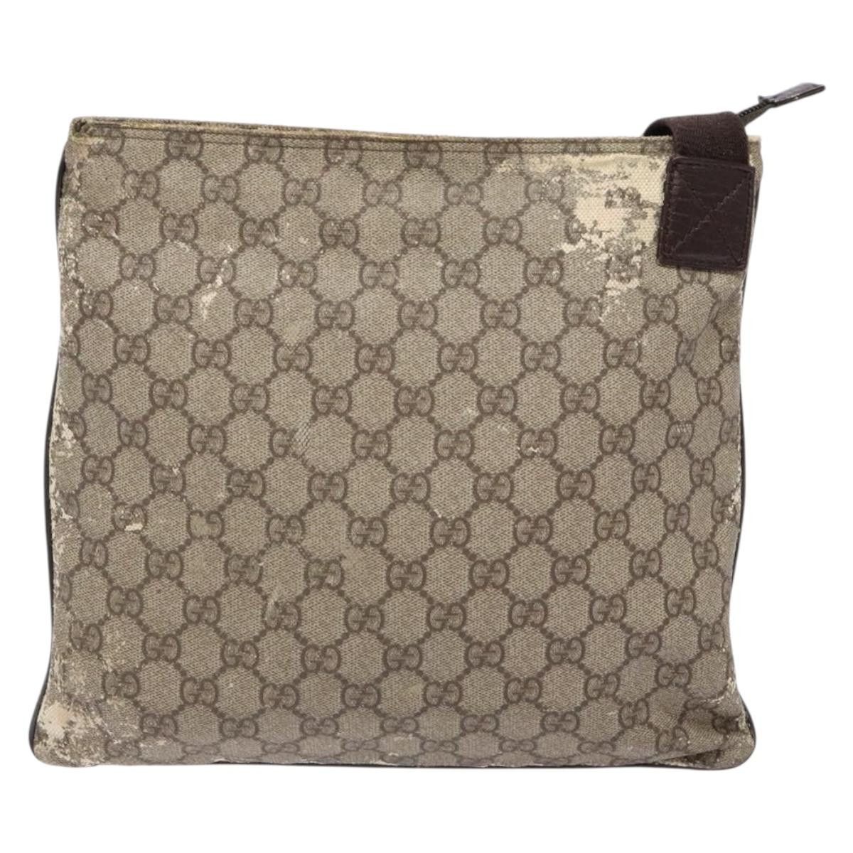 Gucci GUCCI GG Supreme Shoulder Bag Pvc Beige Gold Size ONE SIZE - 3 Thumbnail