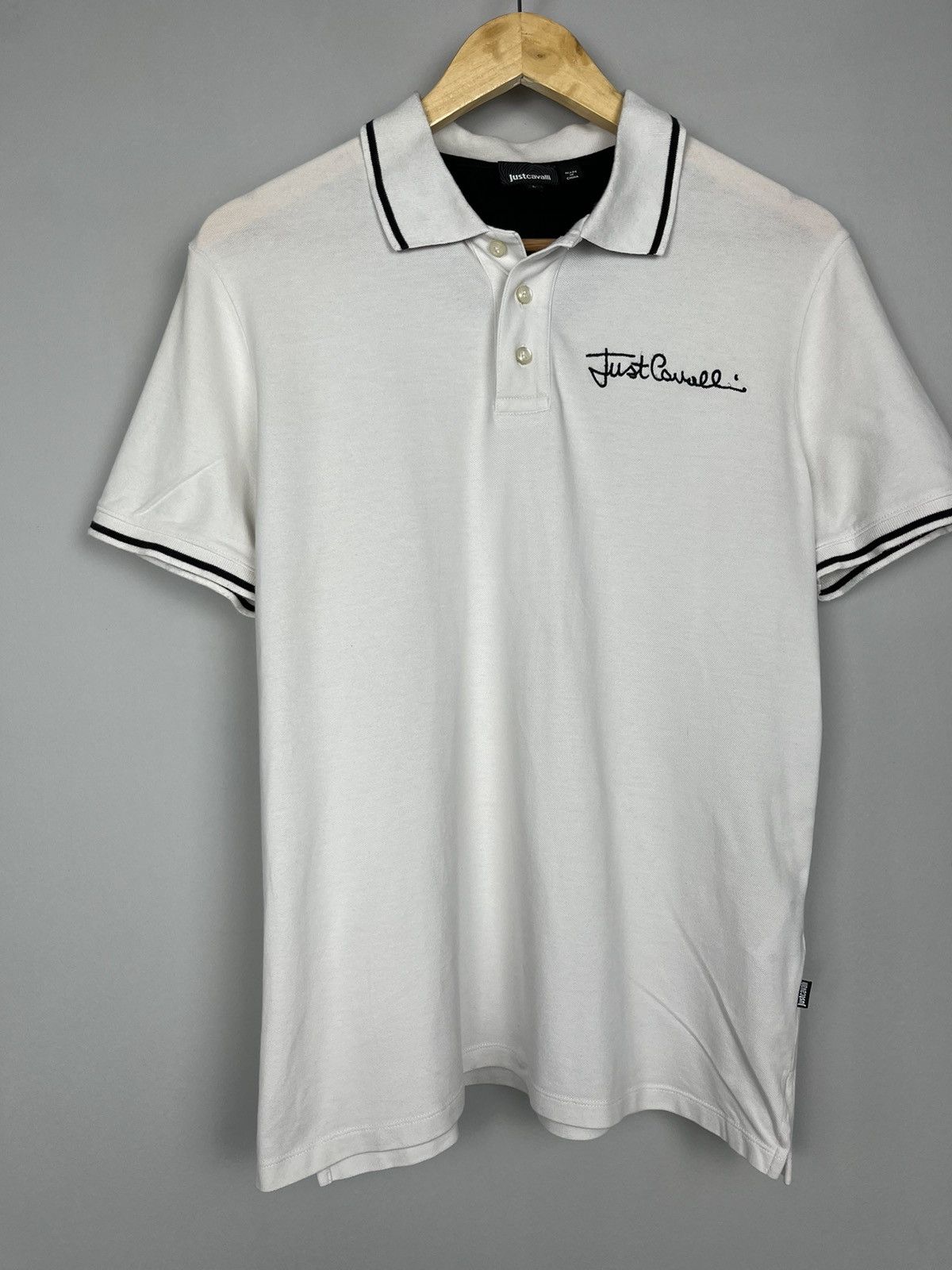 Just Cavalli × Roberto Cavalli Just Cavalli Logo Print Luxury Lux Polo Size US L / EU 52-54 / 3 - 5 Thumbnail