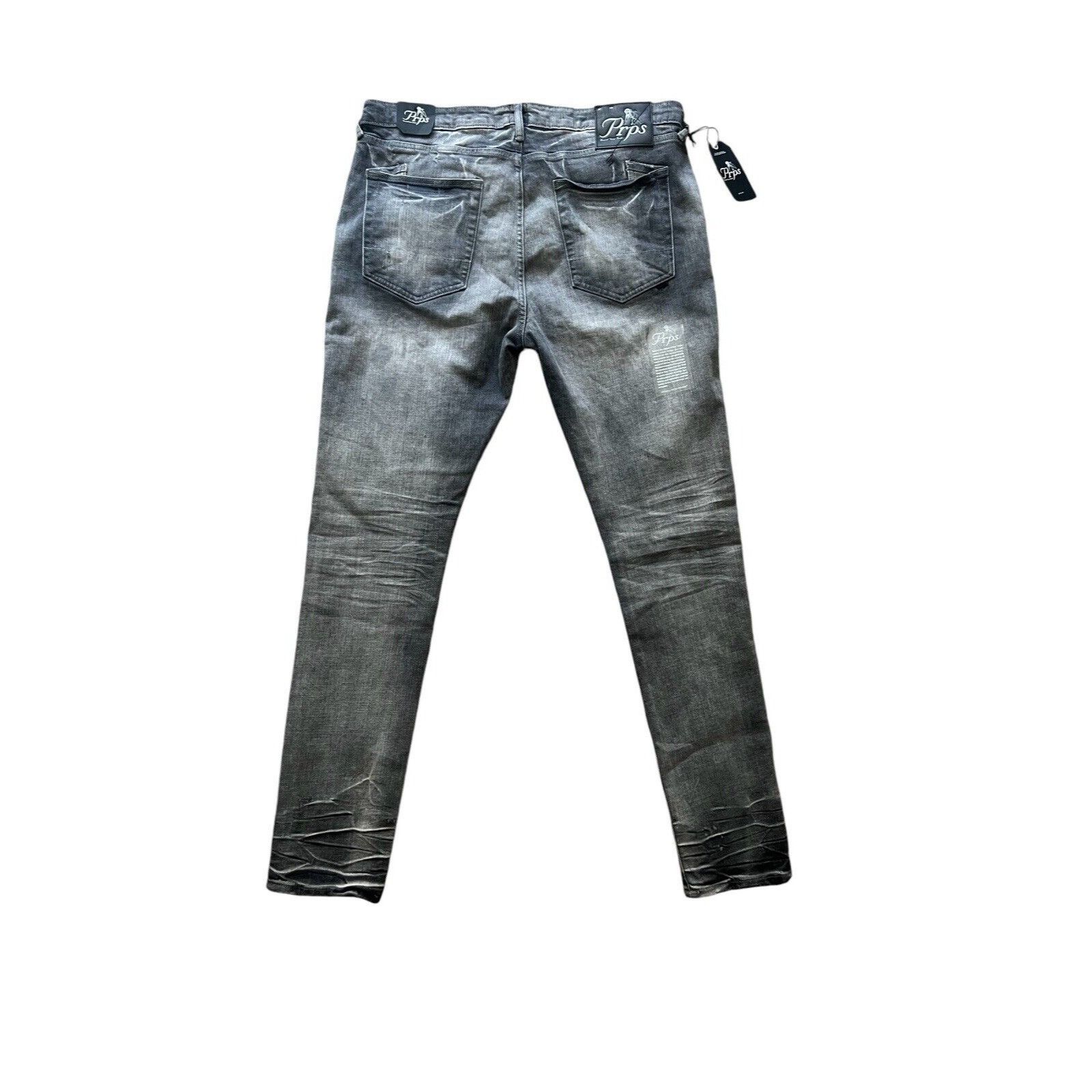 Prps PRPS Cayenne Skinny Mens Stretch Jeans Grey $248 Size 42/32 Size US 42 / EU 58 - 5 Thumbnail