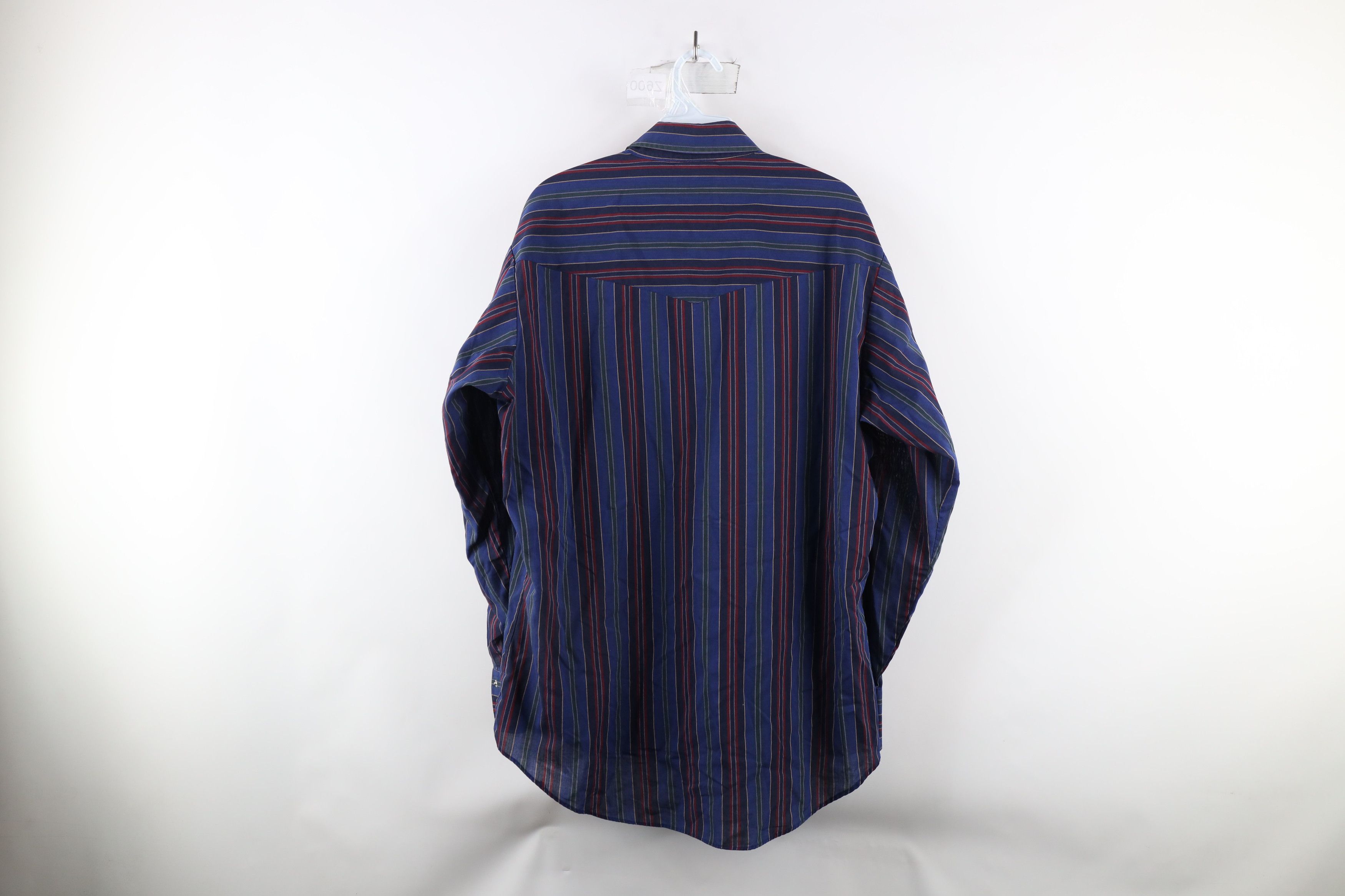 Vintage Vintage 70s Rockabilly Striped Western Snap Button Shirt Size US L / EU 52-54 / 3 - 11 Thumbnail