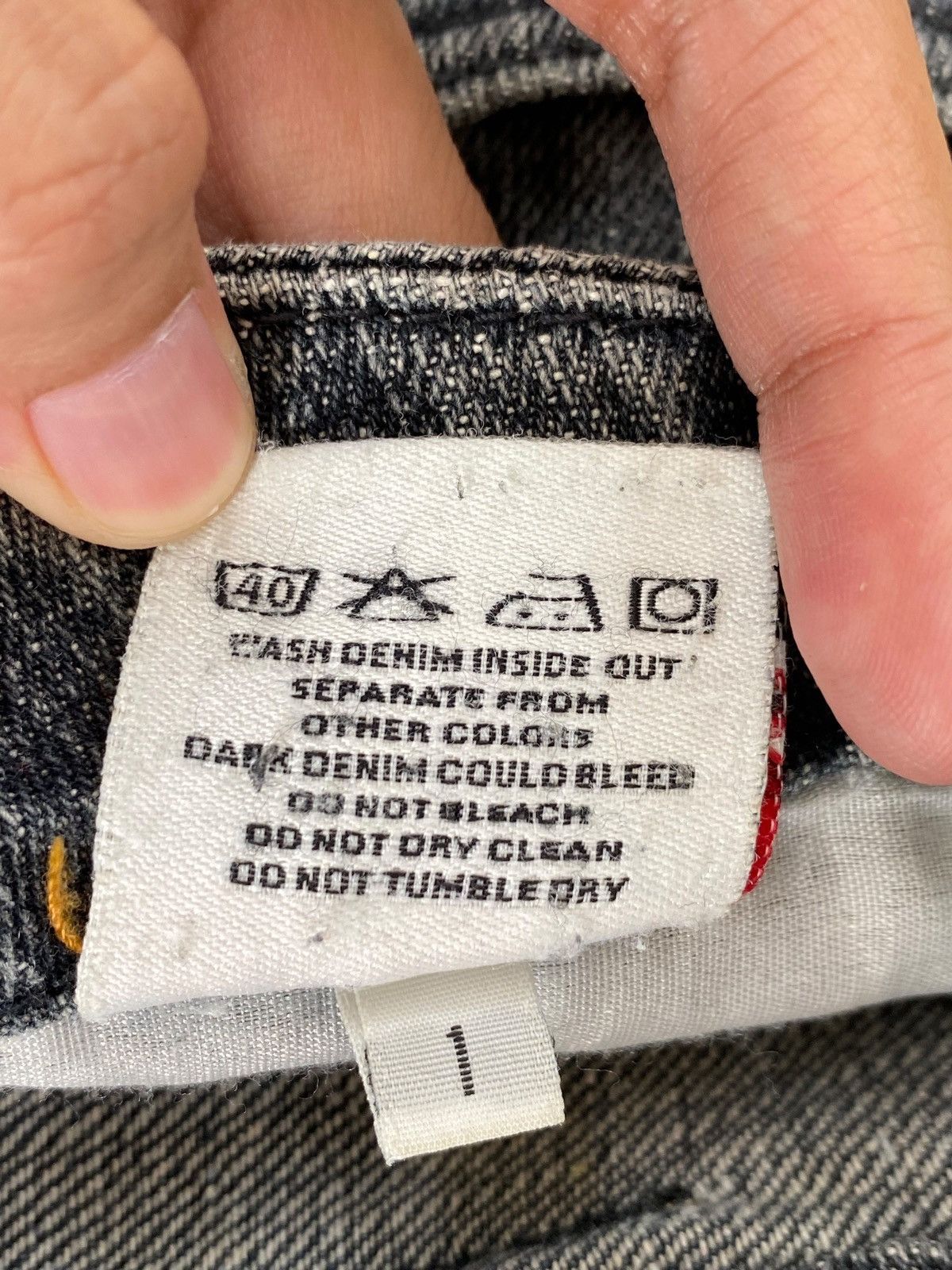 Other Japanese Brand Faded Wash Style Loose Jeans Size US 33 - 16 Thumbnail