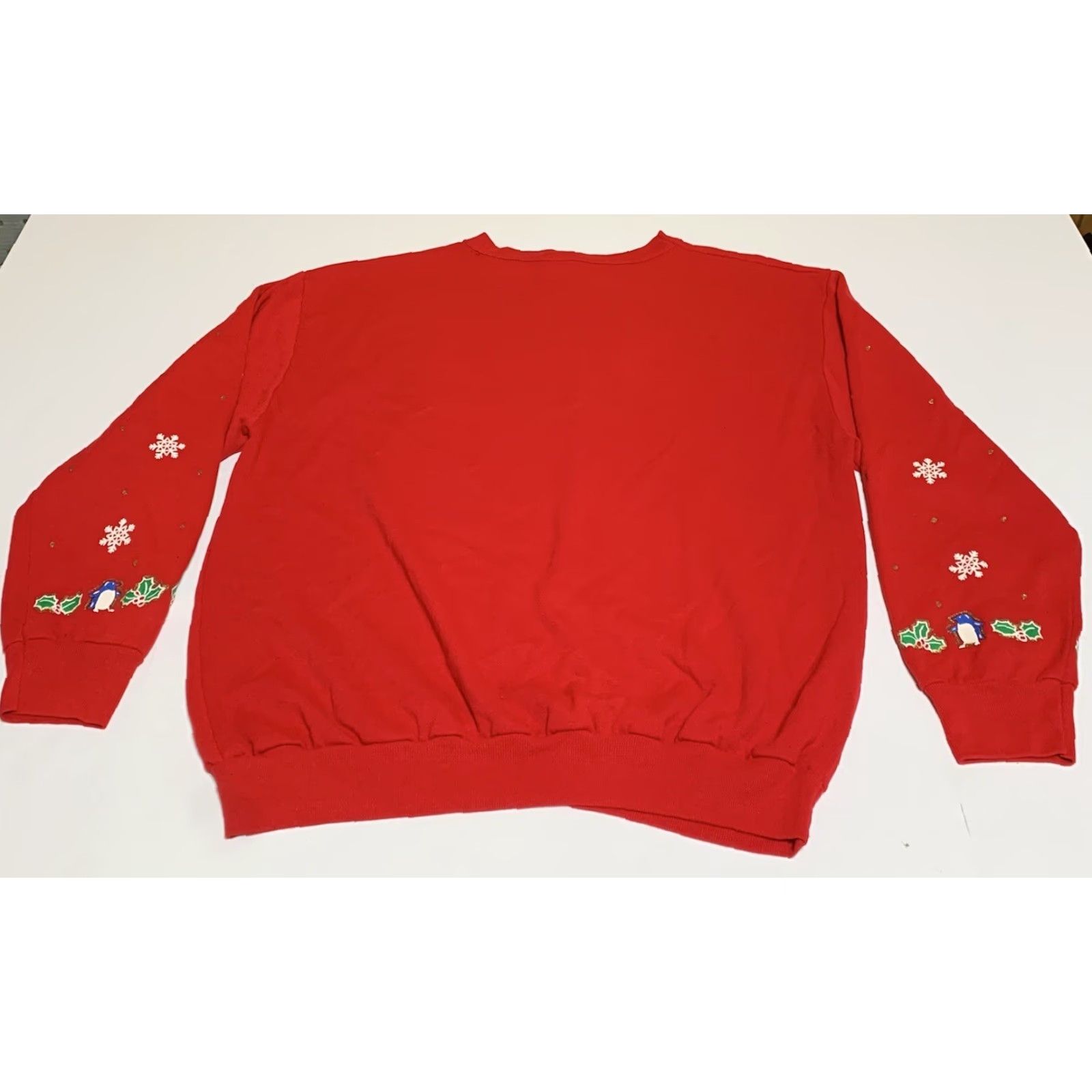 Vintage VINTAGE Holiday Time Christmas Sweatshirt Joy To The World Women’s Large L Red Green Gold Mens Girls Womens Size L / US 10 / IT 46 - 3 Thumbnail