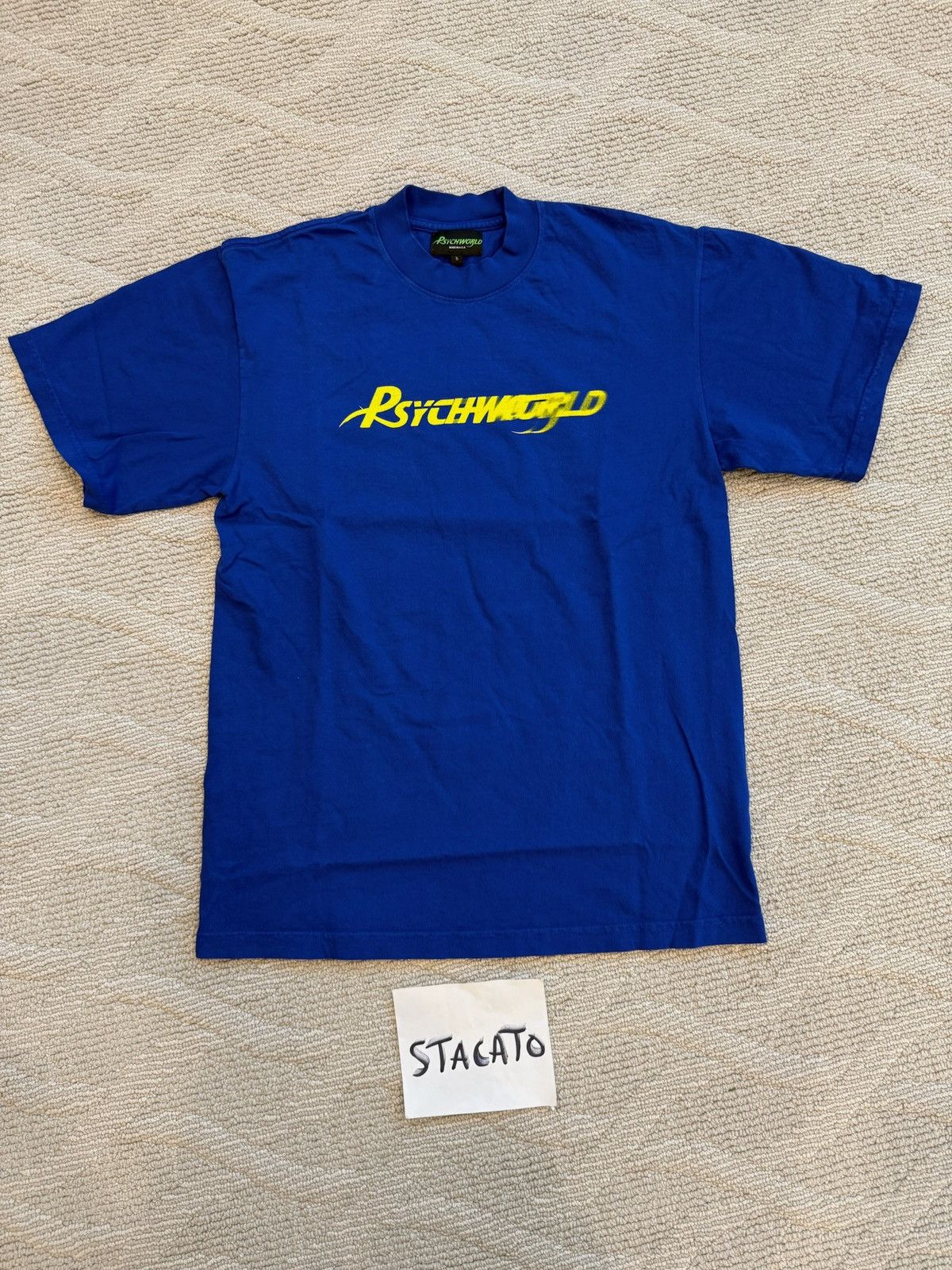 Psychworld × Vintage Psychworld Vintage Eye Blue / Yellow Tee Size US S / EU 44-46 / 1 - 2 Thumbnail