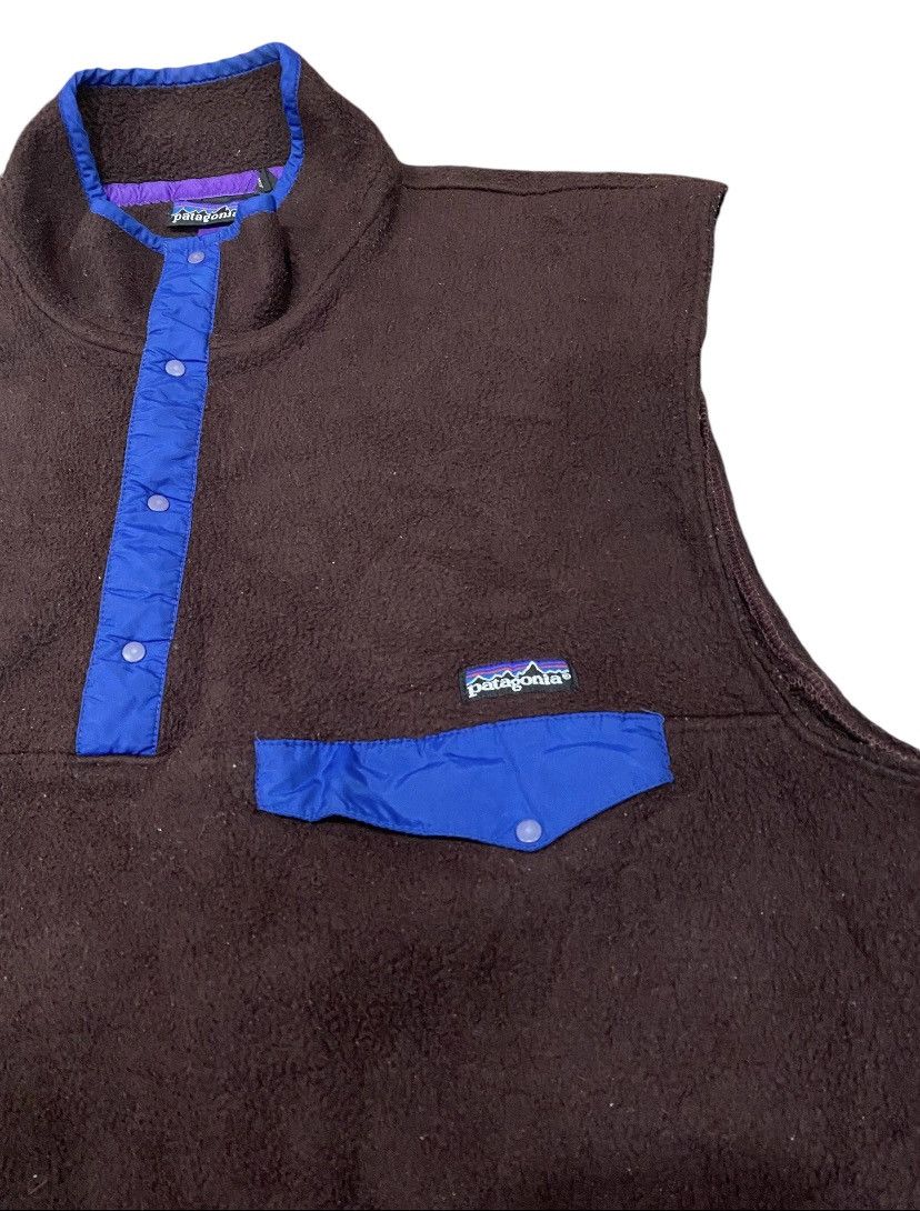 Patagonia × Vintage Vintage Patagonia Zipper Ups Fleece Vest Jacket Size US XL / EU 56 / 4 - 4 Thumbnail