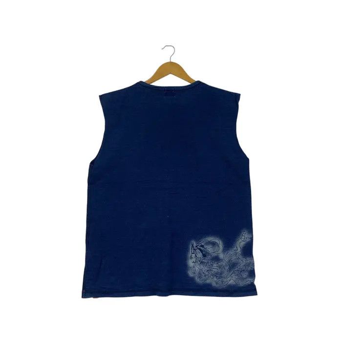 Vintage Vintage JAPAN TRADITIONAL KAMAKURA Goddess Indigo Tee Shirt Size M / US 6-8 / IT 42-44 - 3 Thumbnail