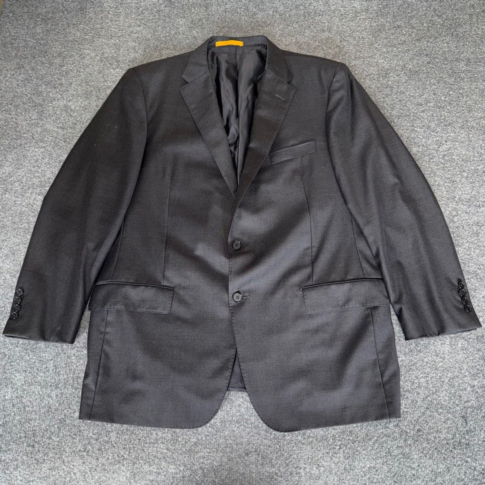 Hickey Freeman Hickey Freeman Loro Piana Tasmanian Super 150s Mens 46R Gray Size 46R - 1 Thumbnail