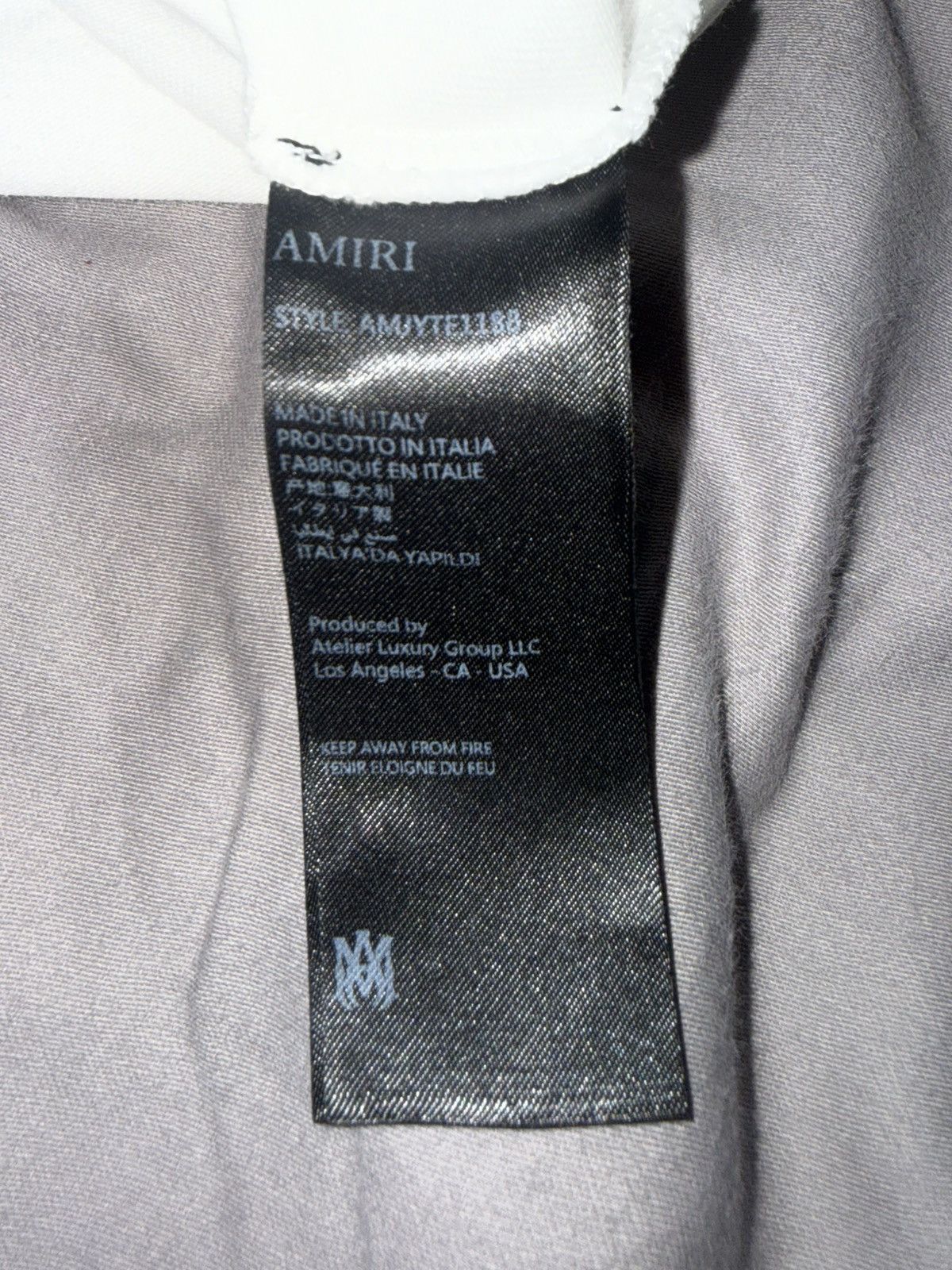 Amiri AMIRI Starburst Crystal Tee – Ivory (Size M) Size US M / EU 48-50 / 2 - 9 Thumbnail