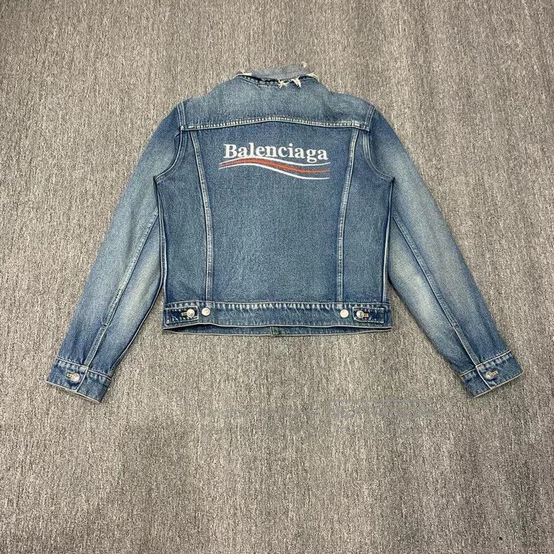 Balenciaga Balenciaga Coke Embroidery Denim Jacket. Size US S / EU 44-46 / 1 - 2 Thumbnail