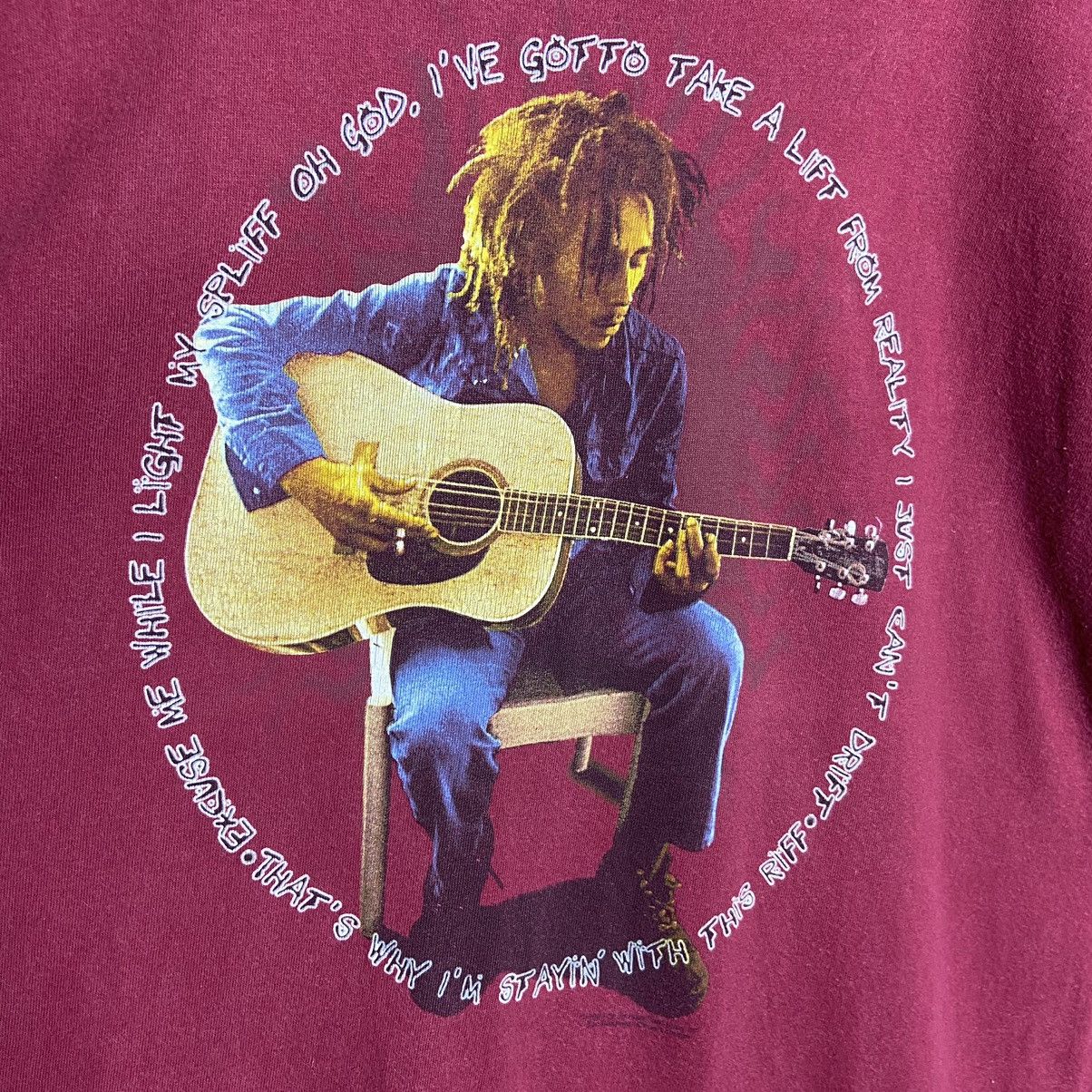 Band Tees × Vintage Vintage 90s Bob Marley Tee Size US XL / EU 56 / 4 - 3 Thumbnail