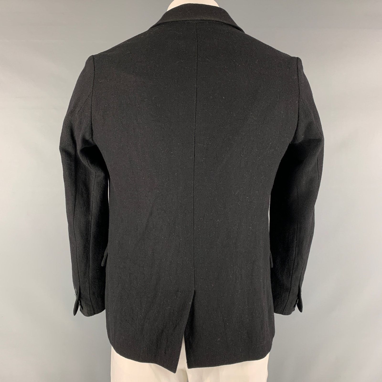 Superfine SUPERFINE Shimmery Polyester Single Button Sport Coat Size 42R - 3 Thumbnail