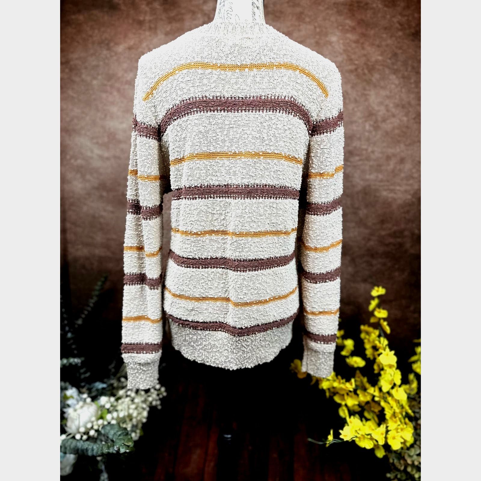 Other Mason & Belle Ellie Textured Sweater Cream/Browns L Size L / US 10 / IT 46 - 12 Thumbnail