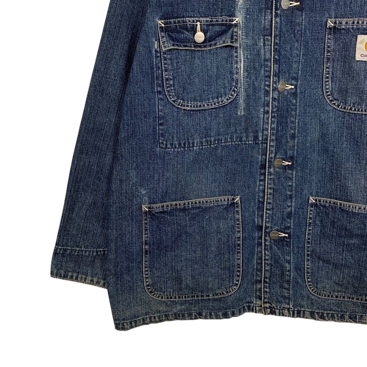 Carhartt Vintage Carhatt Denim Chore Jacket Size US L / EU 52-54 / 3 - 3 Thumbnail