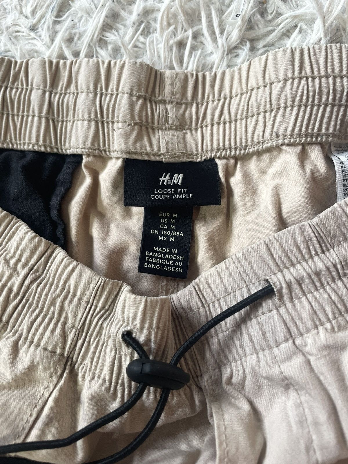 H&M × Vintage Beige baggy fit vintage parachute pants y2k Size US 32 / EU 48 - 3 Thumbnail