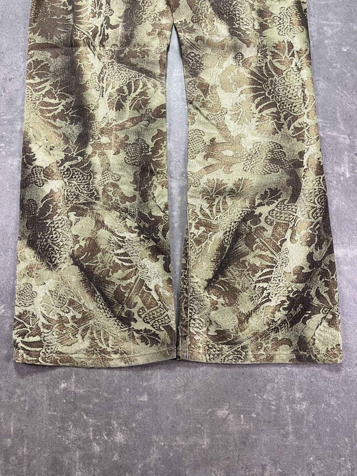 Roberto Cavalli Ornament Printed Flared Denim Jeans M 32