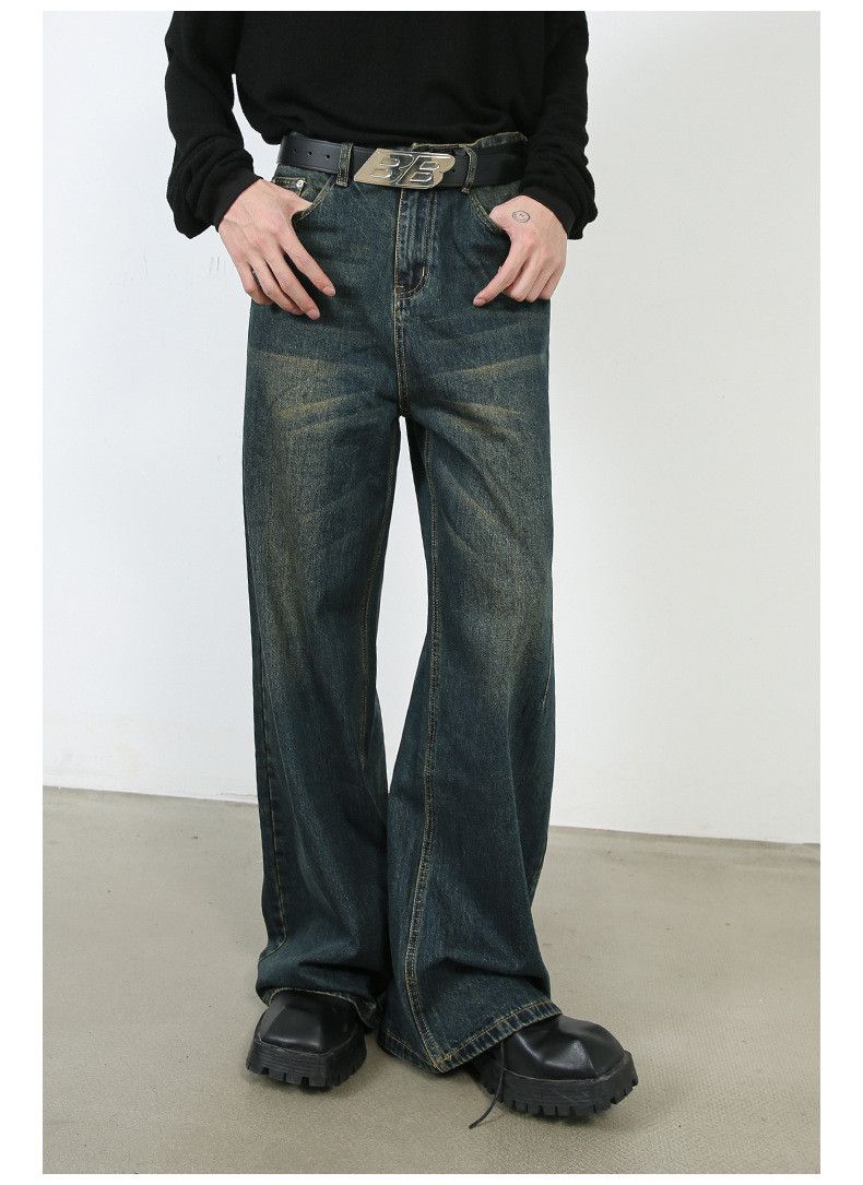 Japanese Brand × Jean American retro loose handsome distressed wide-leg jeans Size US 34 / EU 50 - 3 Thumbnail