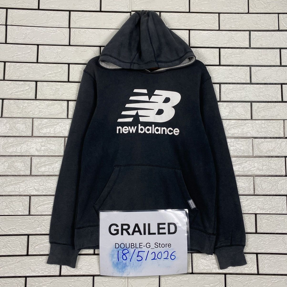 Japanese Brand Vintage Sweatshirt Hoodie New Balance Big Logo Size US M / EU 48-50 / 2 - 1 Thumbnail