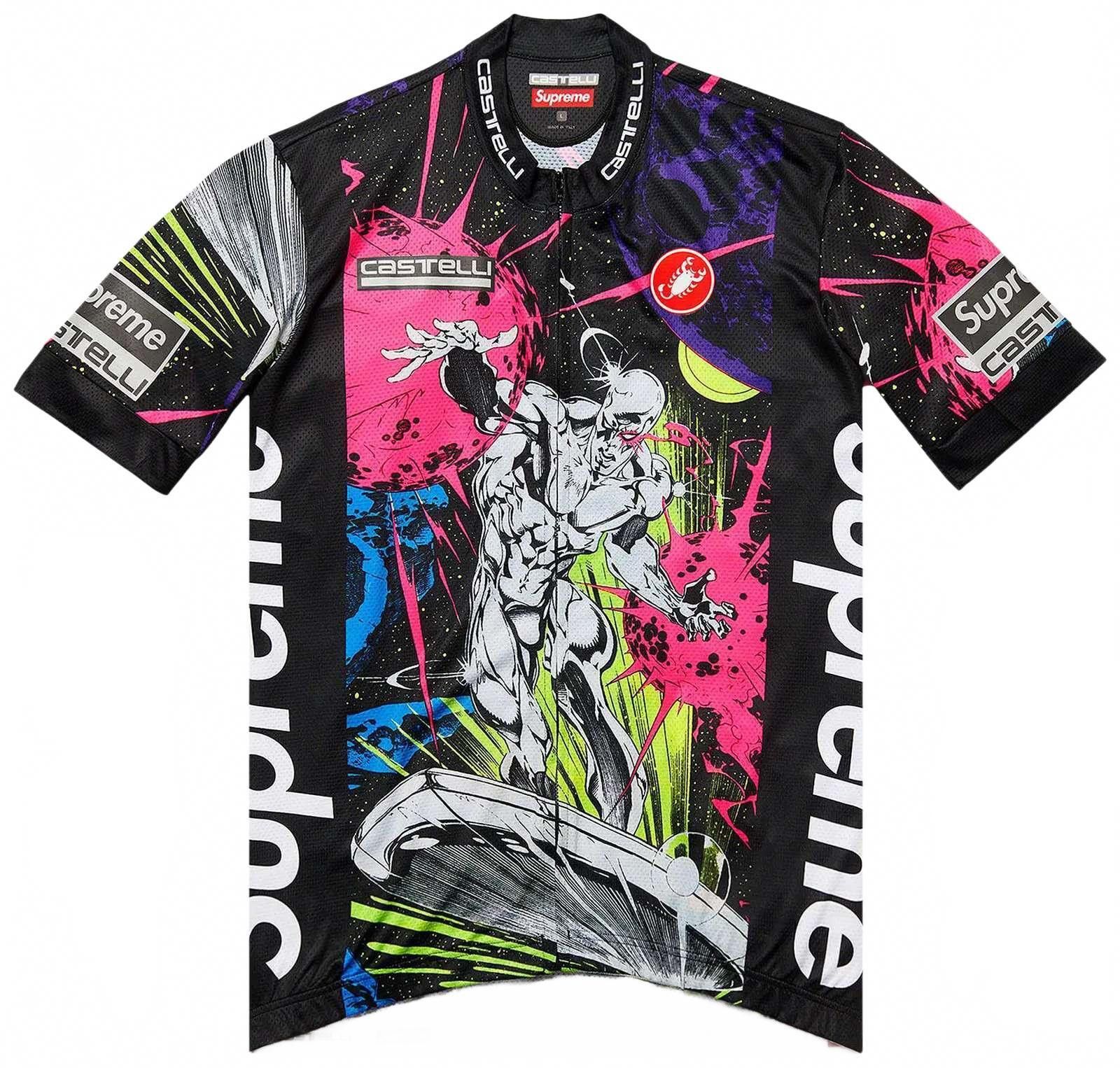 Marvel Comics × Supreme Supreme castelli silver surfer cycling