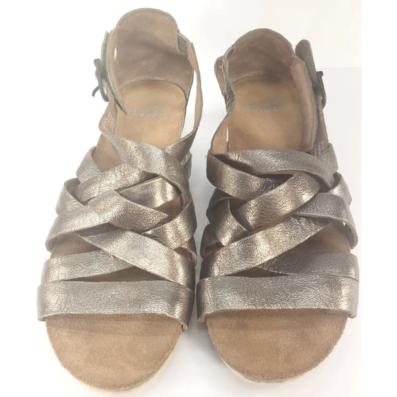 Dansko DANSKO VIVIAN Sandal Gladiator Metallic Silver 7.5M Women/Adult Medium Size US 8 / IT 38 - 3 Thumbnail