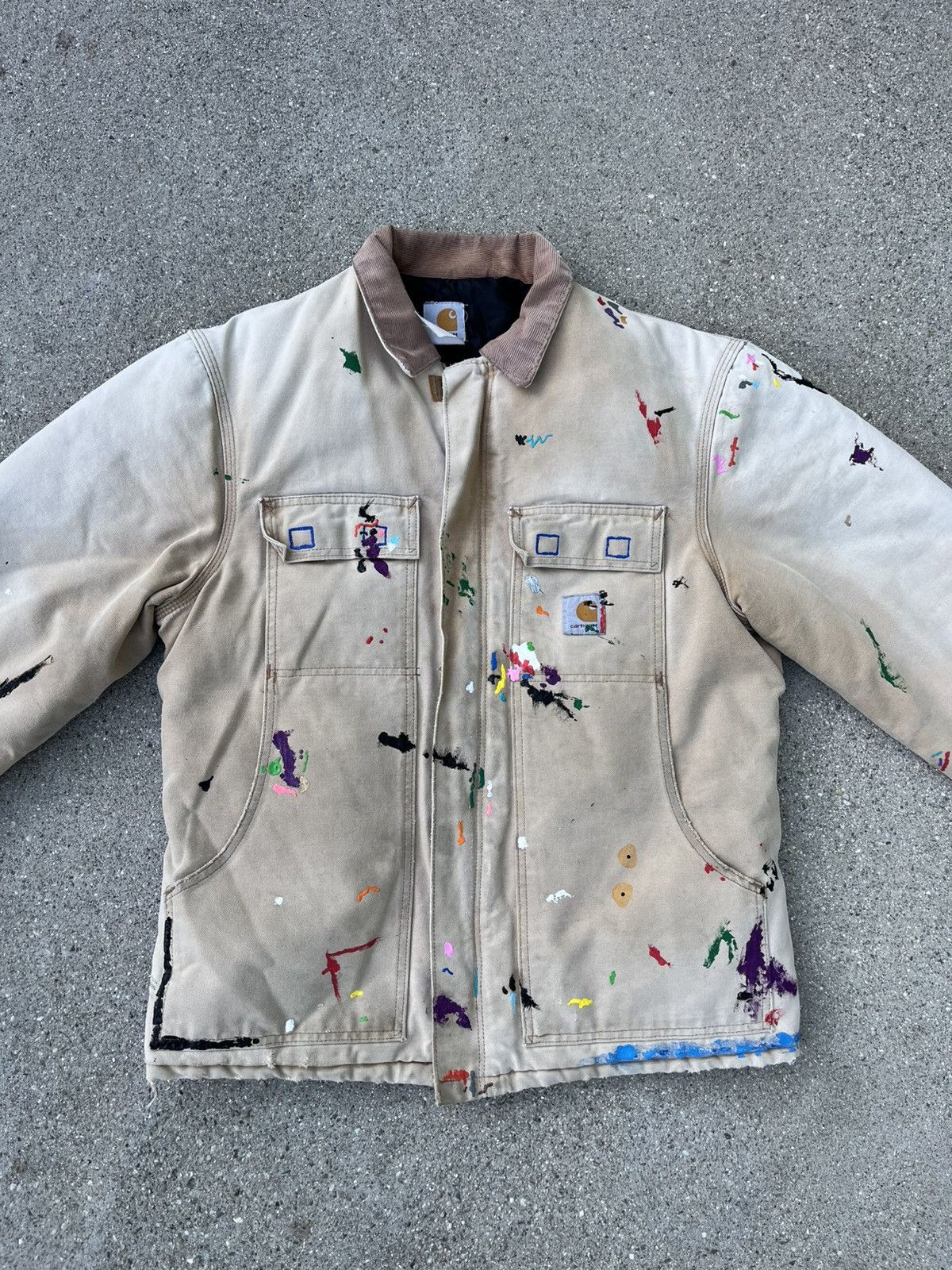 Carhartt Vintage Custom Carhartt Quilt Insulated Jacket Thrashed Size US L / EU 52-54 / 3 - 12 Thumbnail