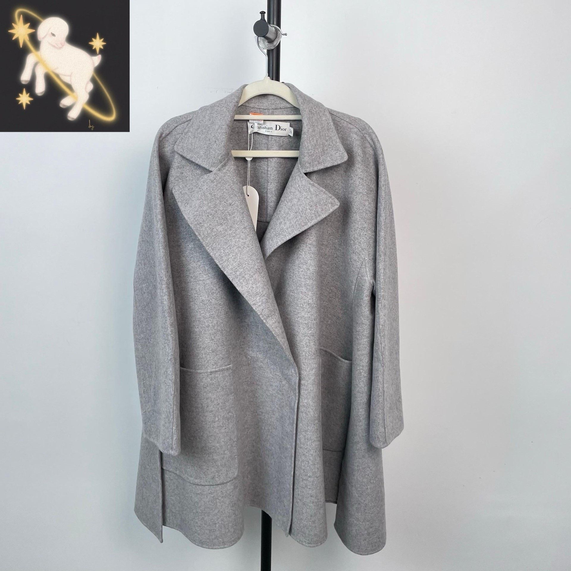 Dior Dior Gray Coat 36 Women Size S / US 4 / IT 40 - 1 Thumbnail