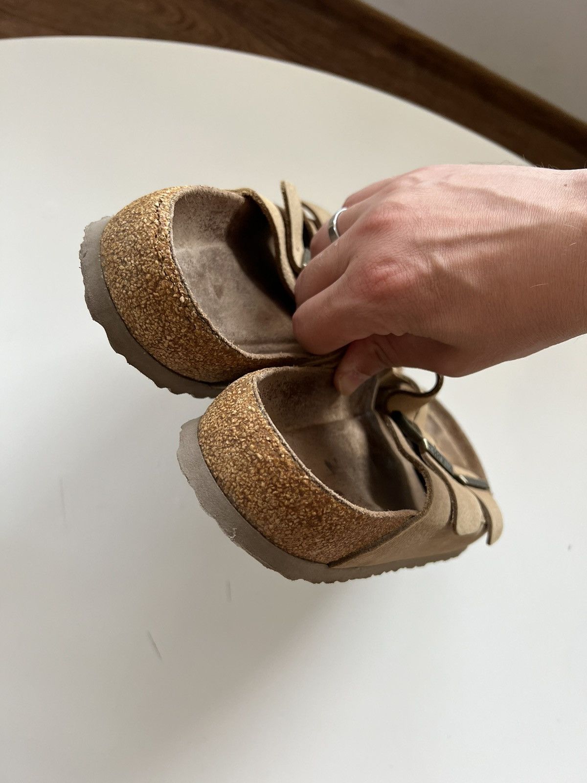 Birkenstock × Other Birkenstock Arizona Brown Suede Size 44 Size US 11 / EU 44 - 6 Thumbnail